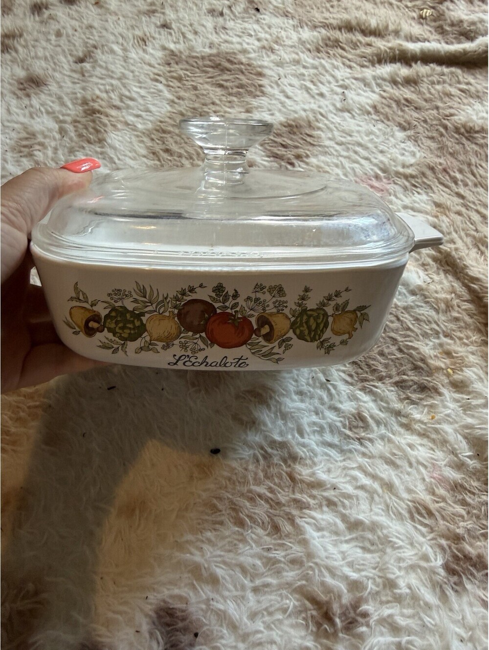 Vintage Corning Ware Spice of Life A-1-B 1 Liter Casserole Dish w/ A-7-C Lid